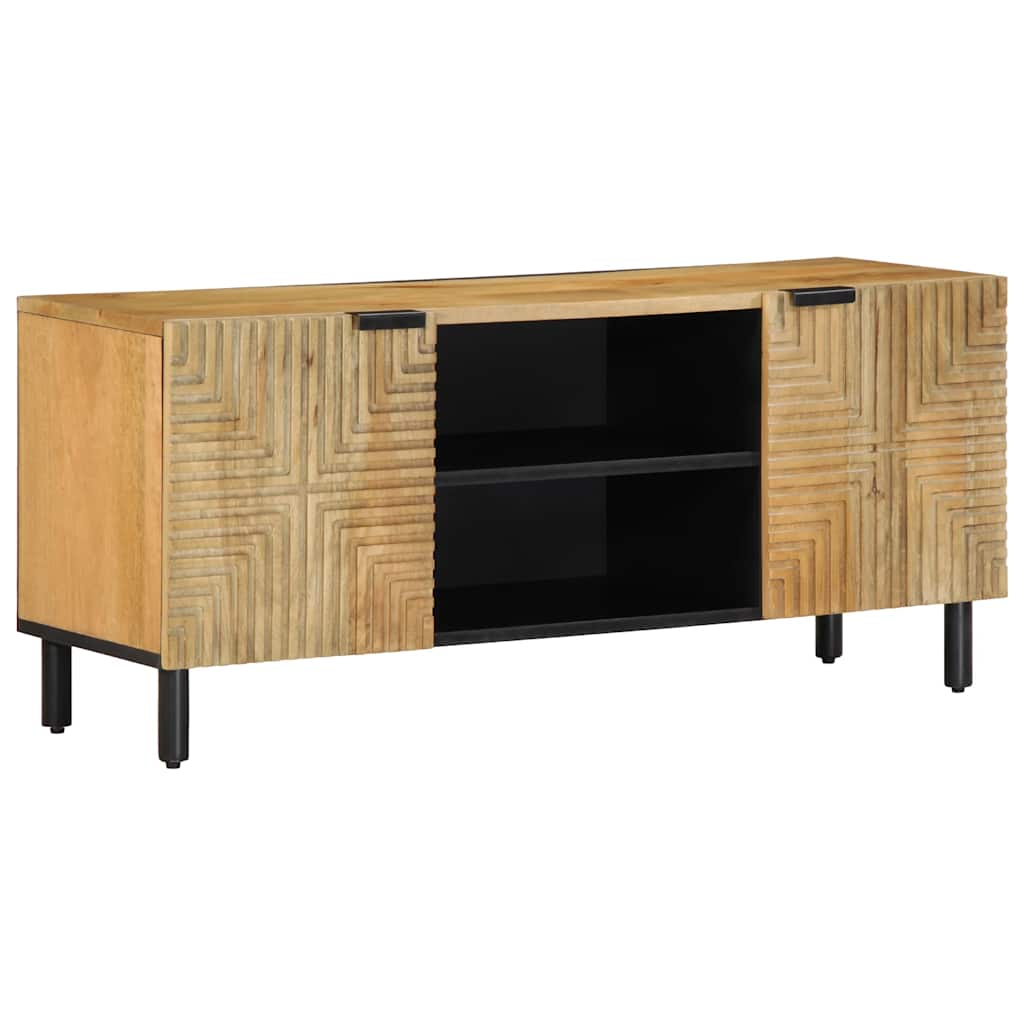 TV Cabinet Brown 105x33x46 cm Solid Wood Mango