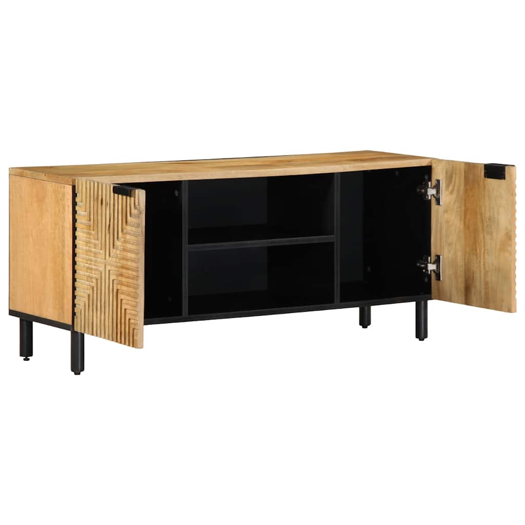 TV Cabinet Brown 105x33x46 cm Solid Wood Mango