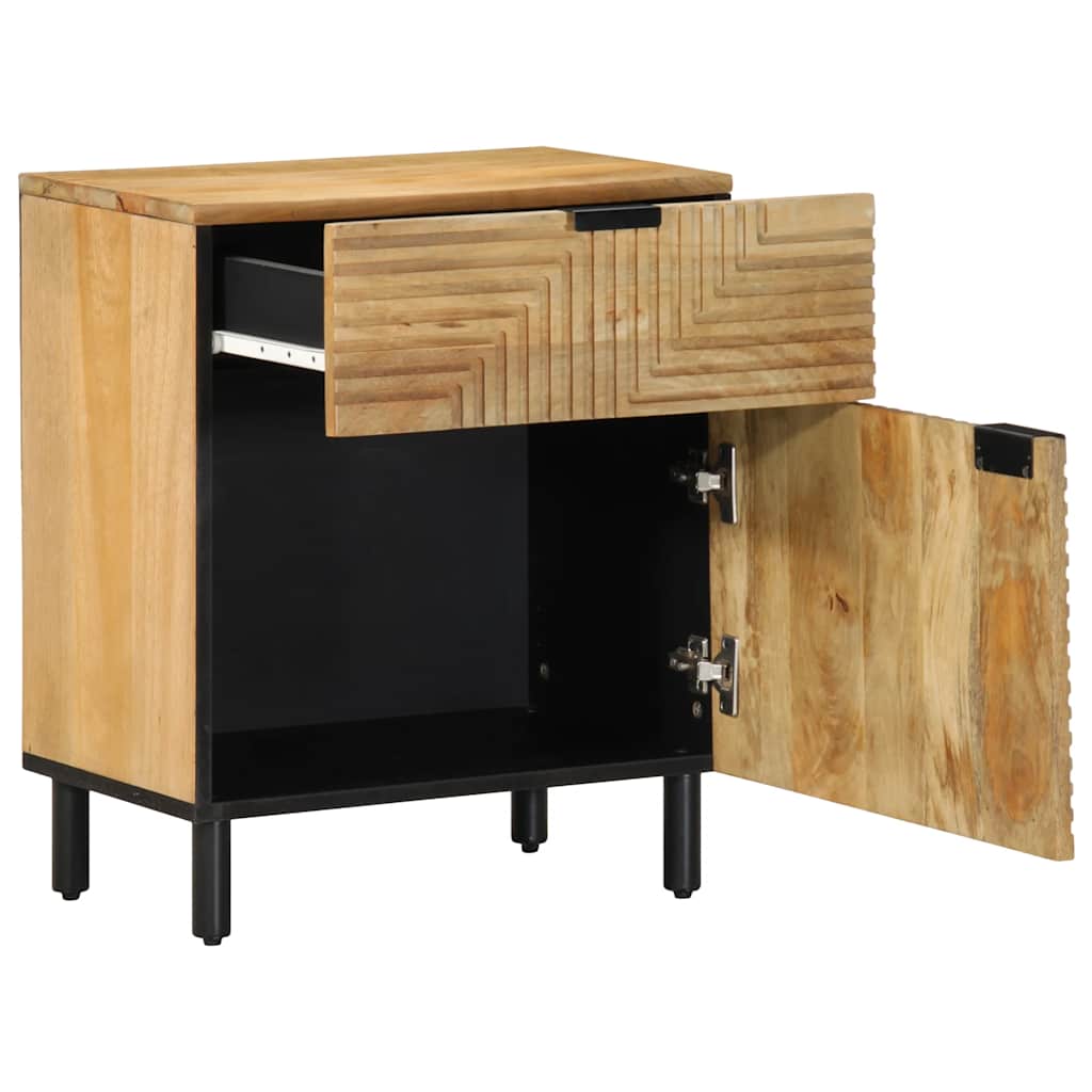 Bedside Cabinet Brown 50x33x60 cm Solid Wood Mango