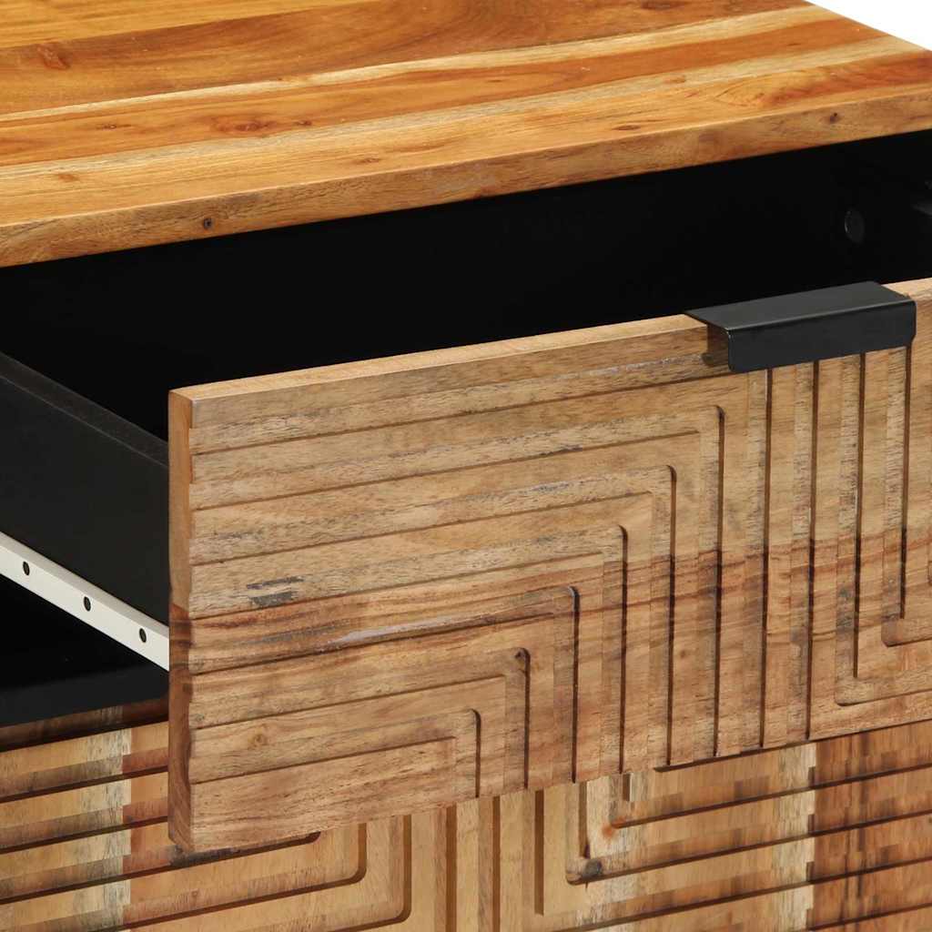 Bedside Cabinet Brown 50 x 33 x 60 cm Solid acacia wood