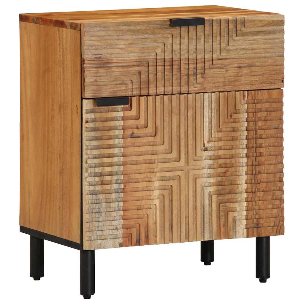 Bedside Cabinet Brown 50 x 33 x 60 cm Solid acacia wood