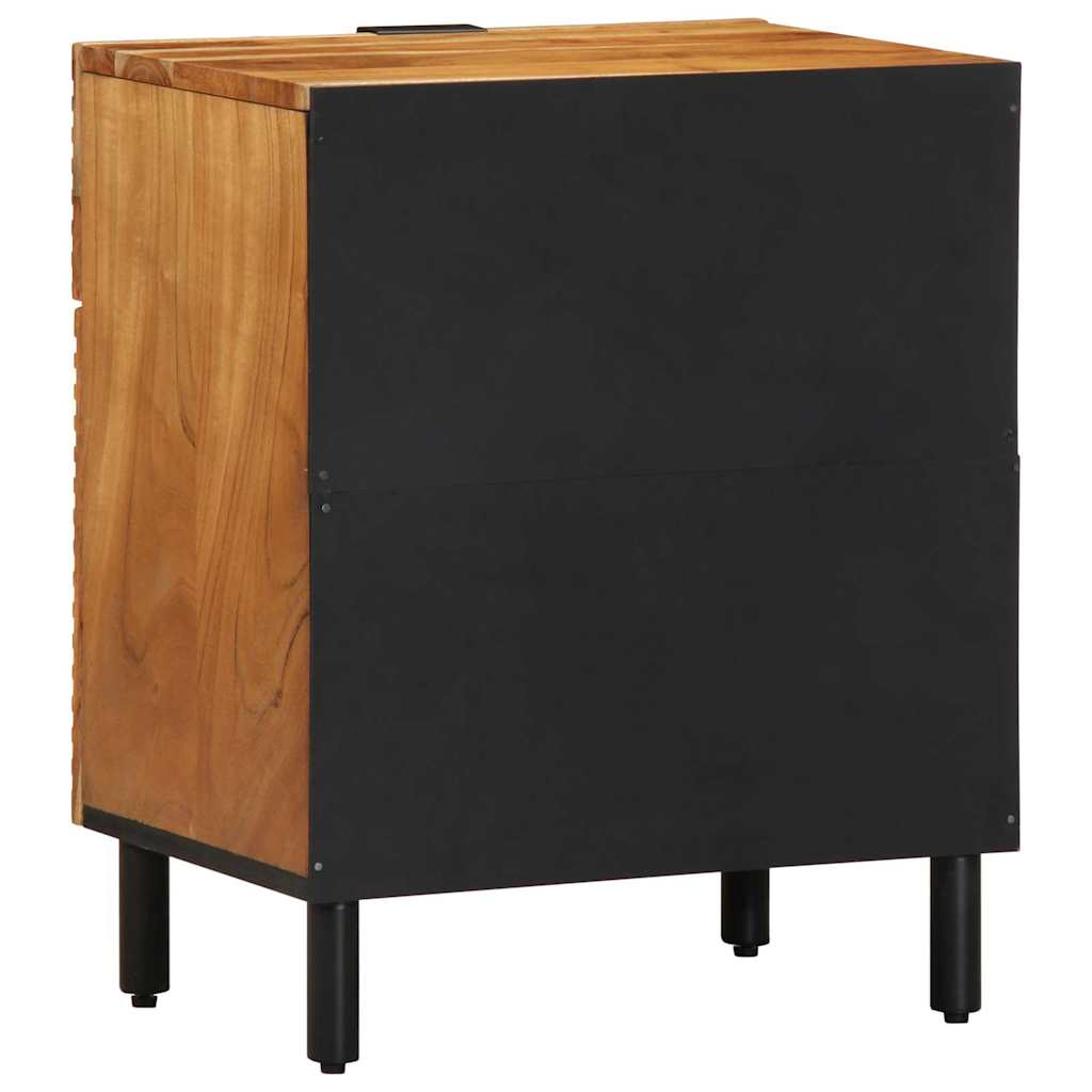 Bedside Cabinet Brown 50 x 33 x 60 cm Solid acacia wood