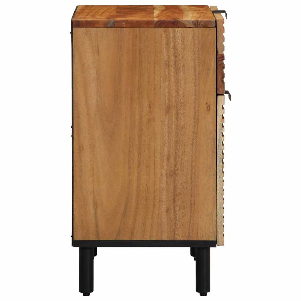 Bedside Cabinet Brown 50 x 33 x 60 cm Solid acacia wood