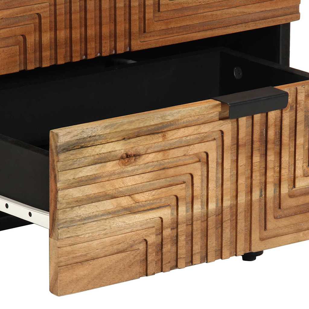 Bedside Cabinet Brown 50 x 33 x 62 cm Solid acacia wood