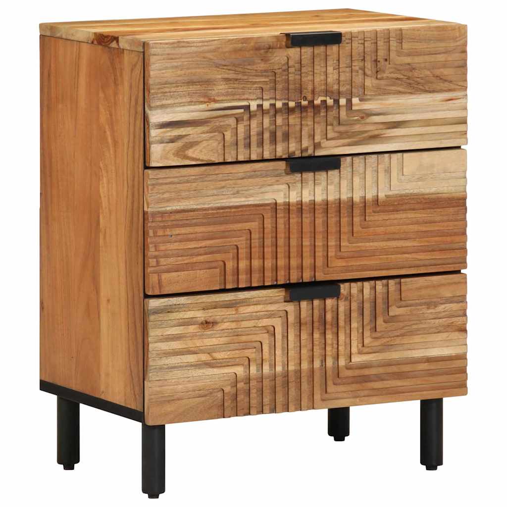 Bedside Cabinet Brown 50 x 33 x 62 cm Solid acacia wood