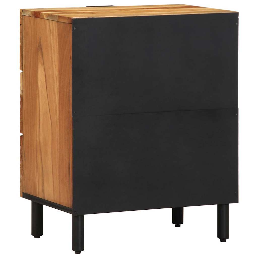 Bedside Cabinet Brown 50 x 33 x 62 cm Solid acacia wood