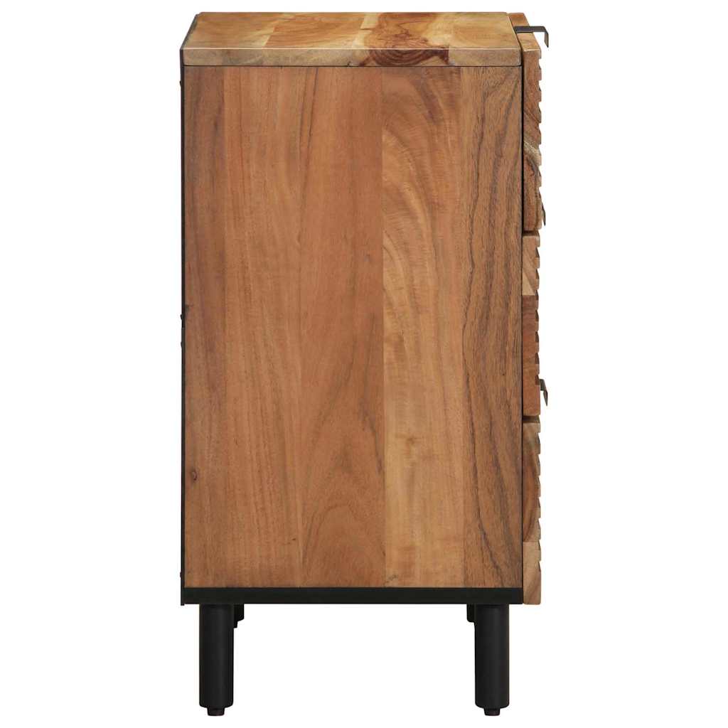 Bedside Cabinet Brown 50 x 33 x 62 cm Solid acacia wood