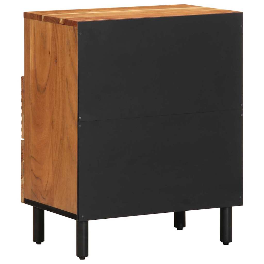 Bedside Cabinet Brown 50 x 33 x 62 cm Solid acacia wood