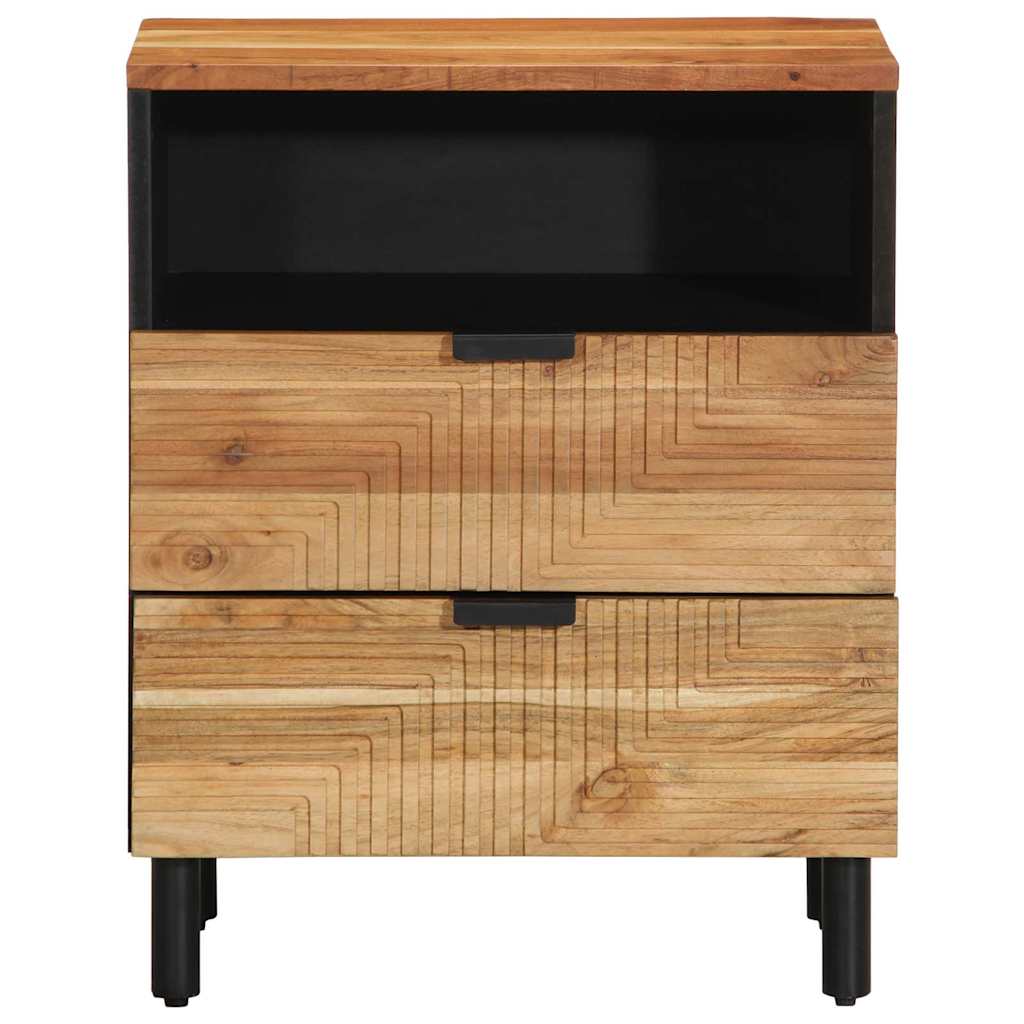 Bedside Cabinet Brown 50 x 33 x 62 cm Solid acacia wood