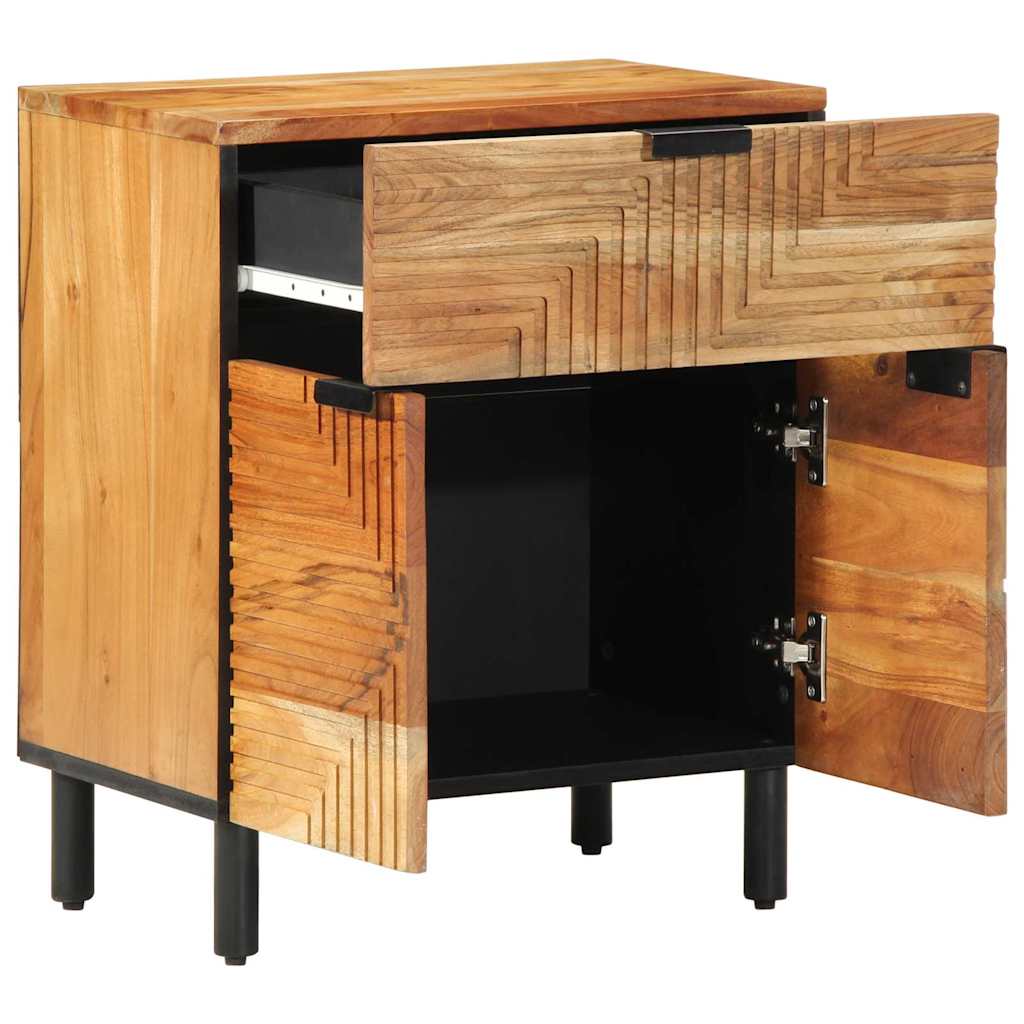 Bedside Cabinet Brown 50 x 33 x 60 cm Solid acacia wood