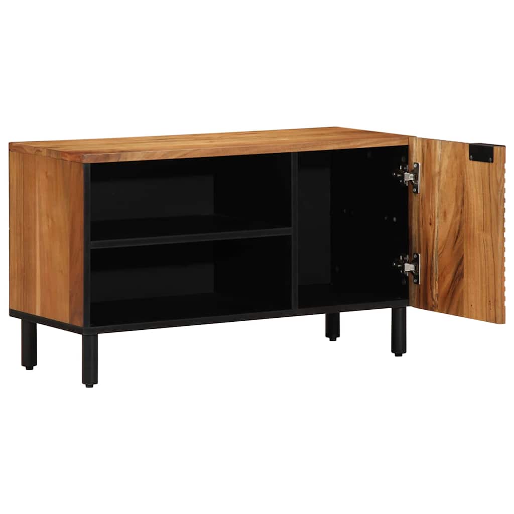TV Cabinet with Shelf Brown 80 x 31.5 x 46 cm Solid Acacia wood