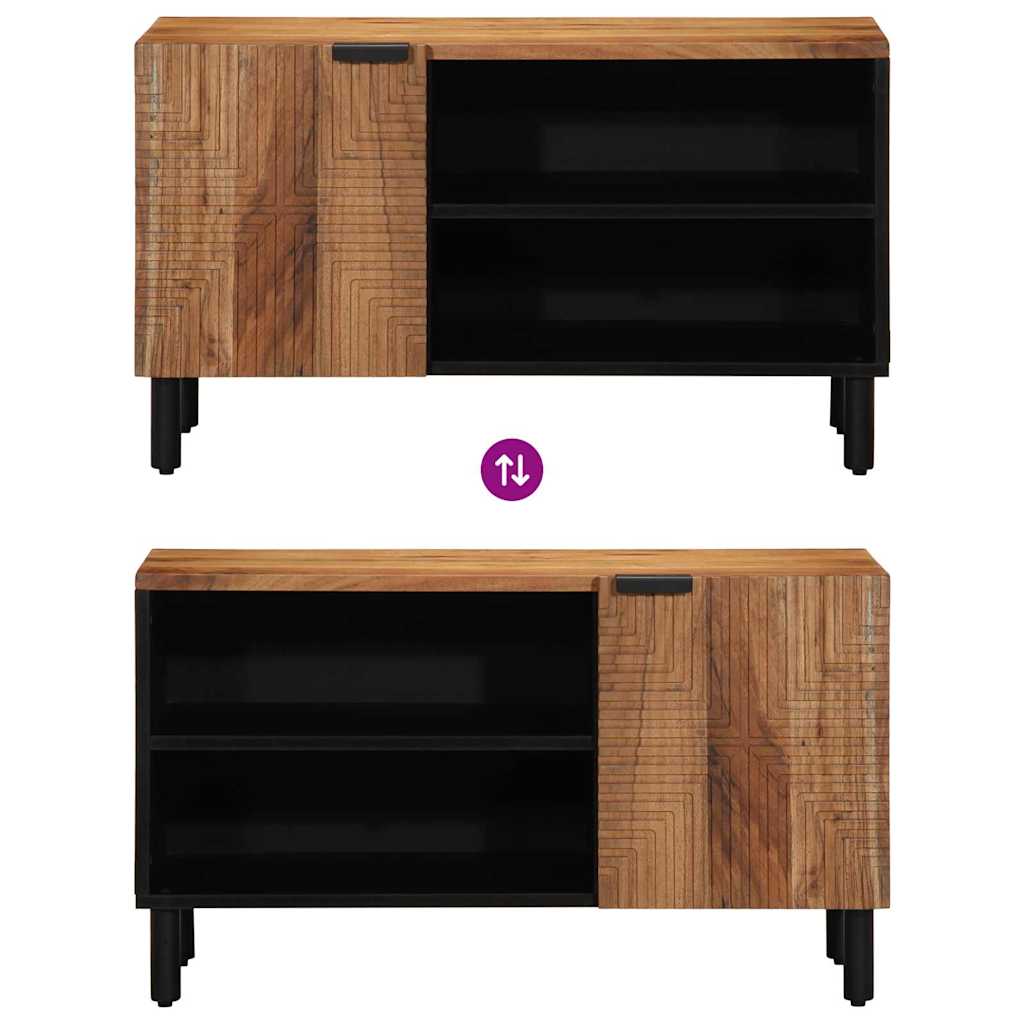 TV Cabinet with Shelf Brown 80 x 31.5 x 46 cm Solid Acacia wood