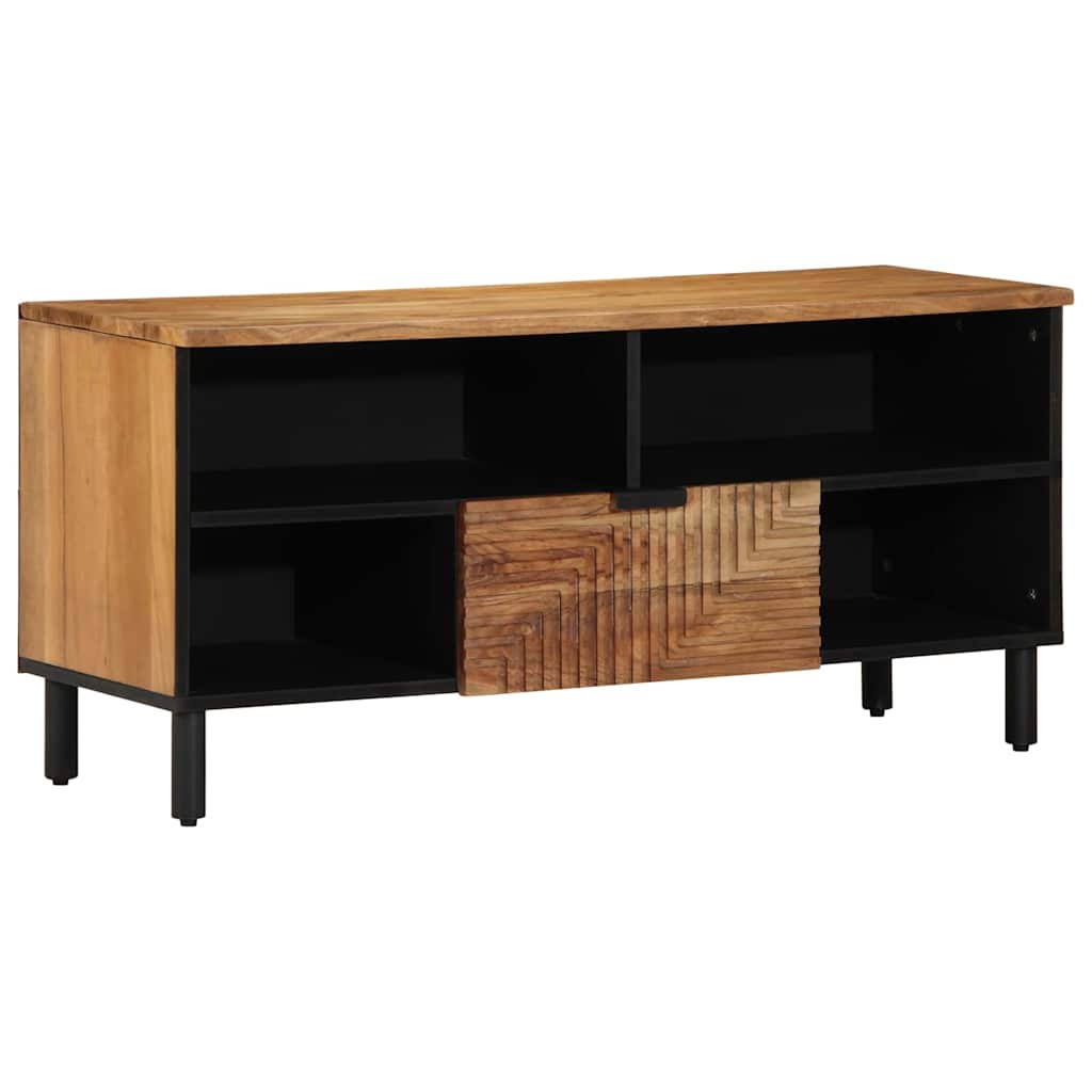 TV Cabinet Brown 100 x 33.5 x 46 cm Solid Acacia wood
