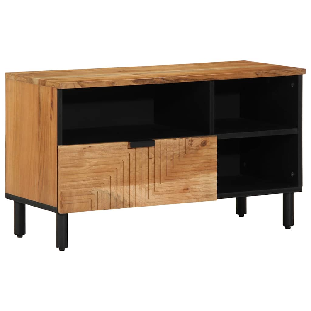 TV Cabinet with Shelf Brown 80 x 33.5 x 46 cm Solid Acacia wood
