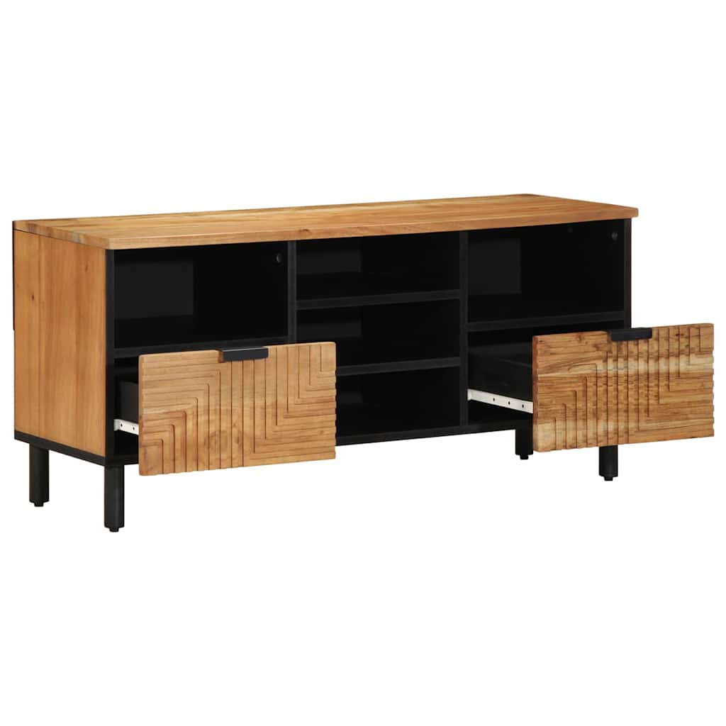 TV Cabinet Brown 100 x 33.5 x 46 cm Solid Acacia wood