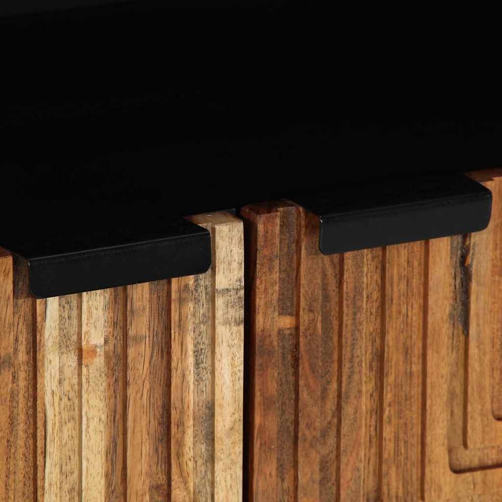 Sideboard with Shelf Brown 60 x 33 x 75 cm Solid Acacia wood