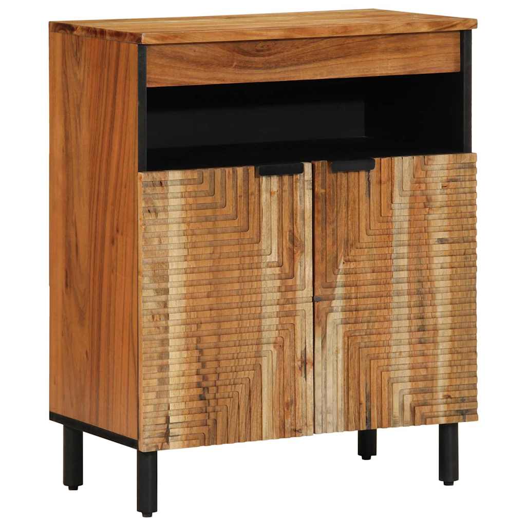 Sideboard with Shelf Brown 60 x 33 x 75 cm Solid Acacia wood