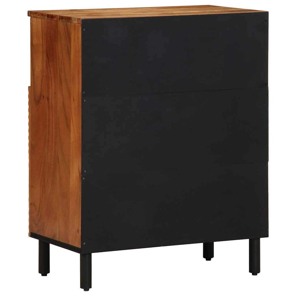 Sideboard with Shelf Brown 60 x 33 x 75 cm Solid Acacia wood