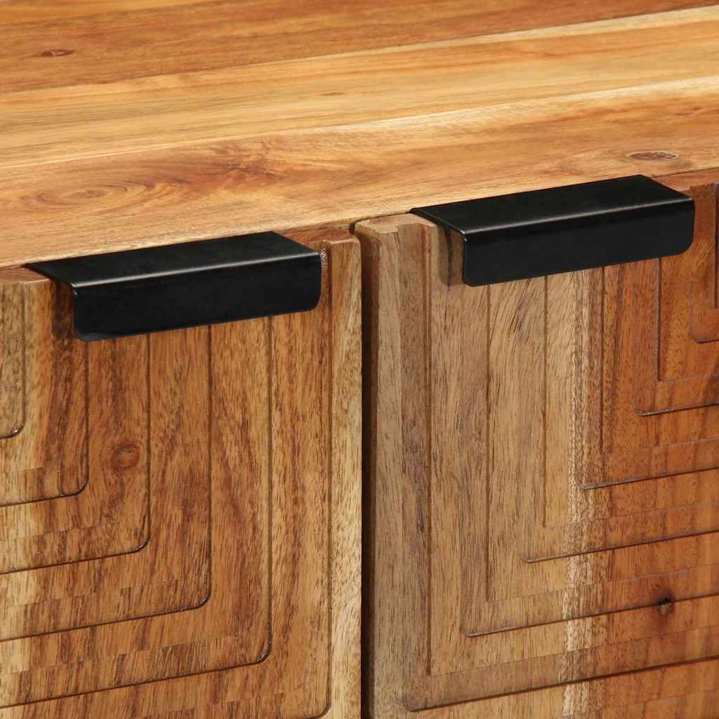 Sideboard with Shelf Brown 60 x 33 x 75 cm Solid Acacia wood