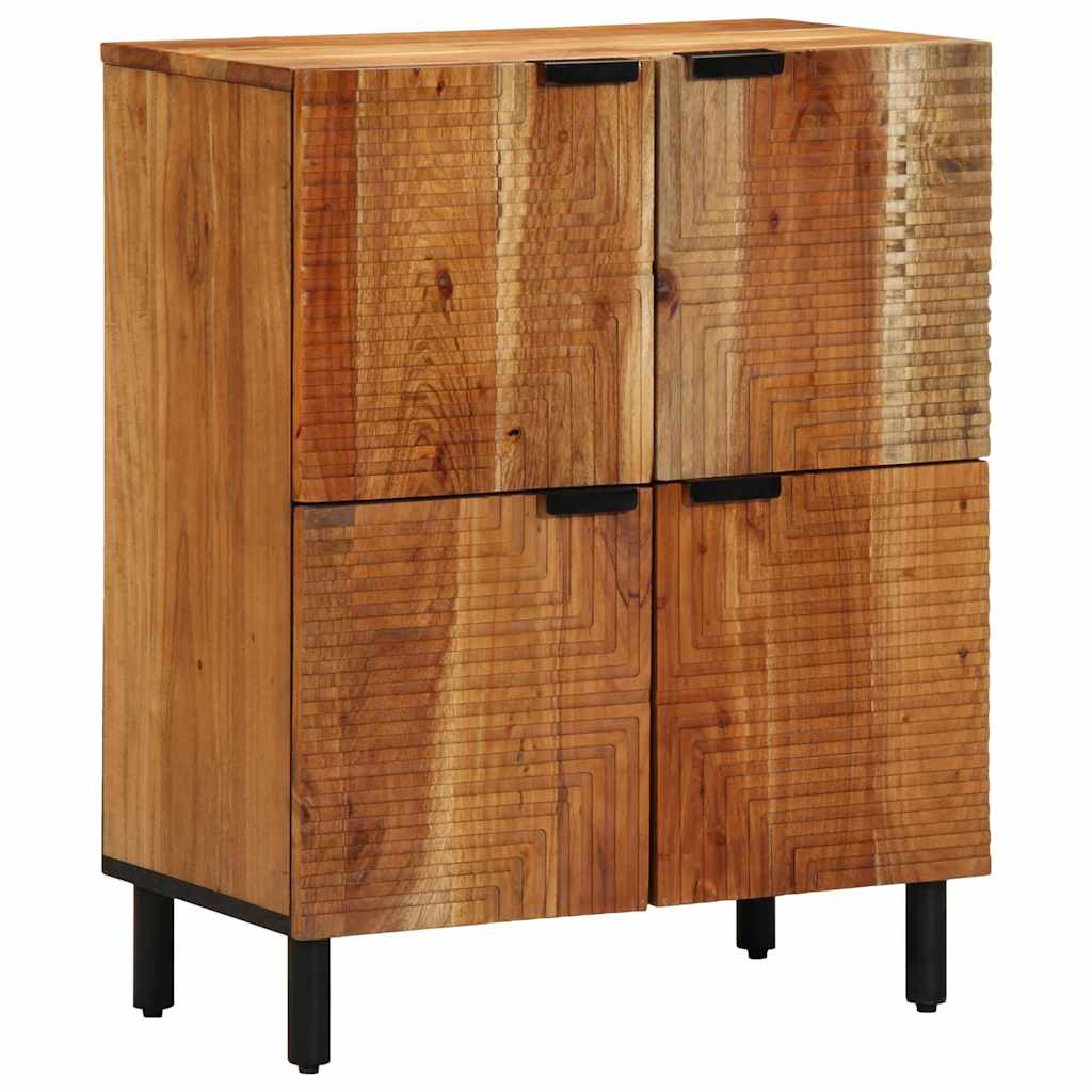 Sideboard with Shelf Brown 60 x 33 x 75 cm Solid Acacia wood