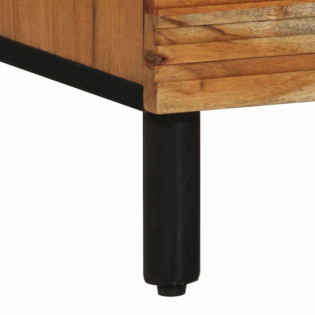 Sideboard with Shelf Brown 80 x 33 x 75 cm Solid Acacia wood