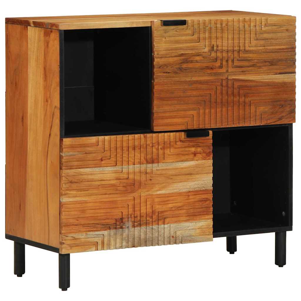 Sideboard with Shelf Brown 80 x 33 x 75 cm Solid Acacia wood