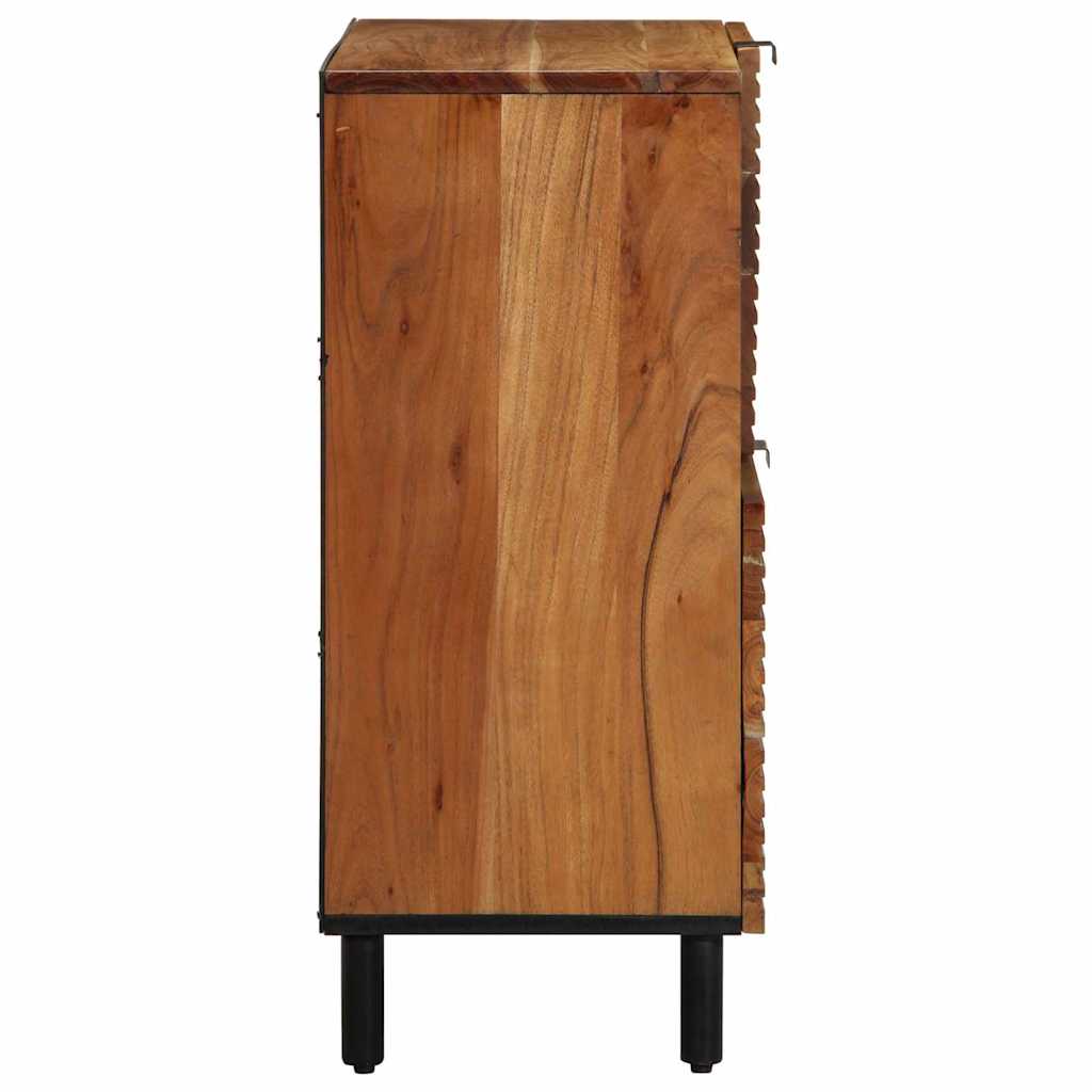 Sideboard with Shelf Brown 80 x 33 x 75 cm Solid Acacia wood
