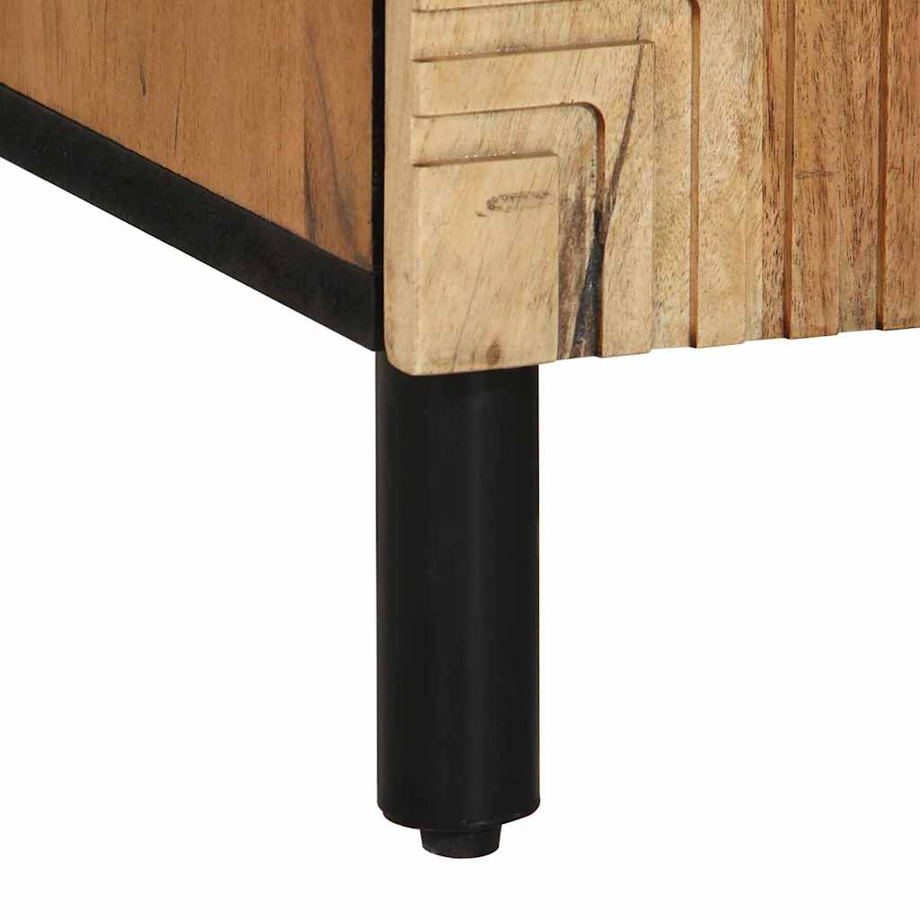 Sideboard with Shelf Brown 90 x 33 x 75 cm Solid Acacia wood