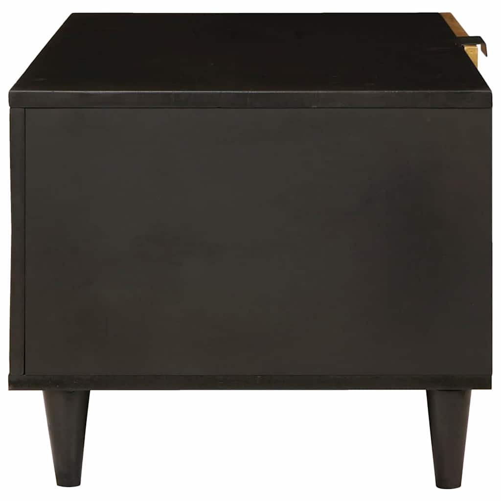 Coffee Table Black and Gold 80 x 50 x 40 cm