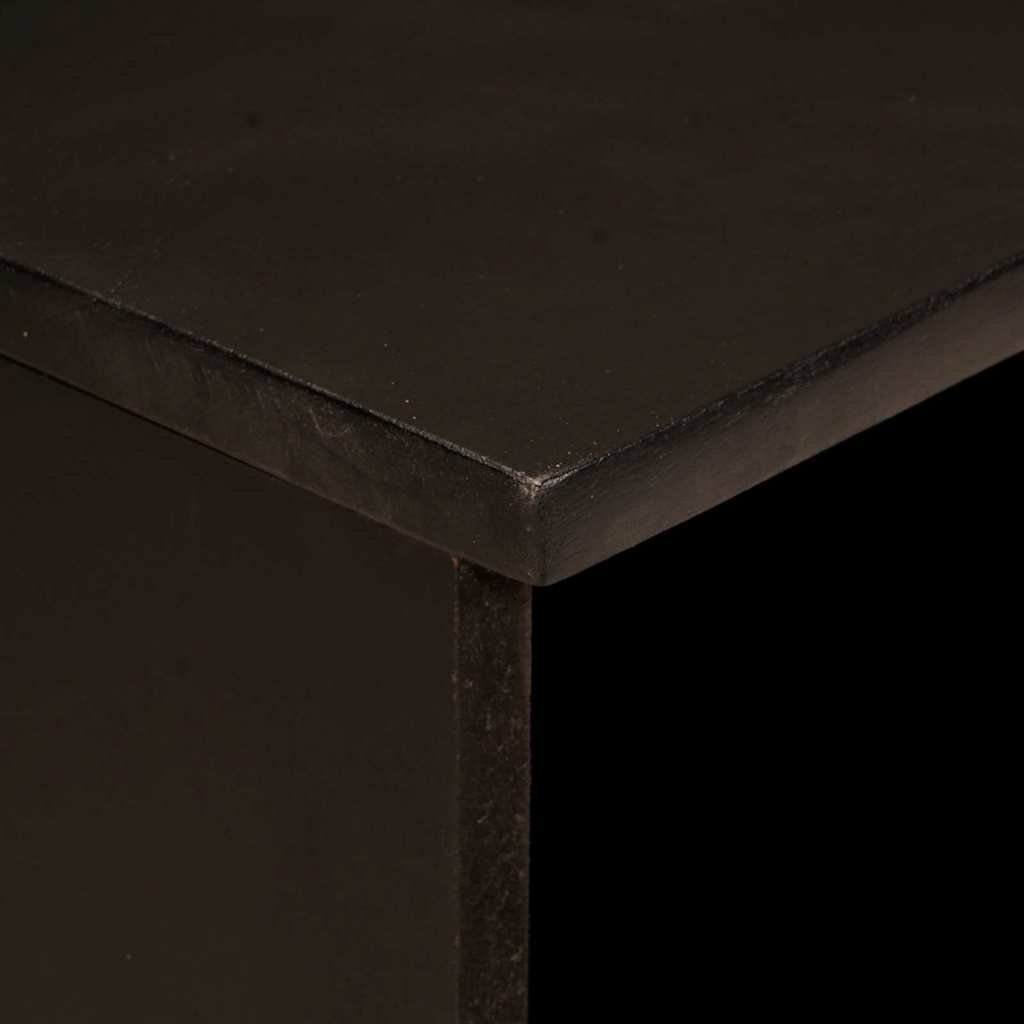 TV Cabinet Black and Gold 100 x 33 x 46 cm Solid mango wood