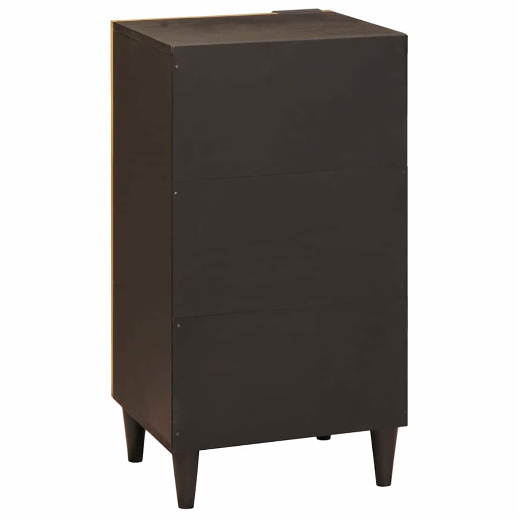 Sideboard Black and Gold 40 x 33 x 75 cm Solid mango wood