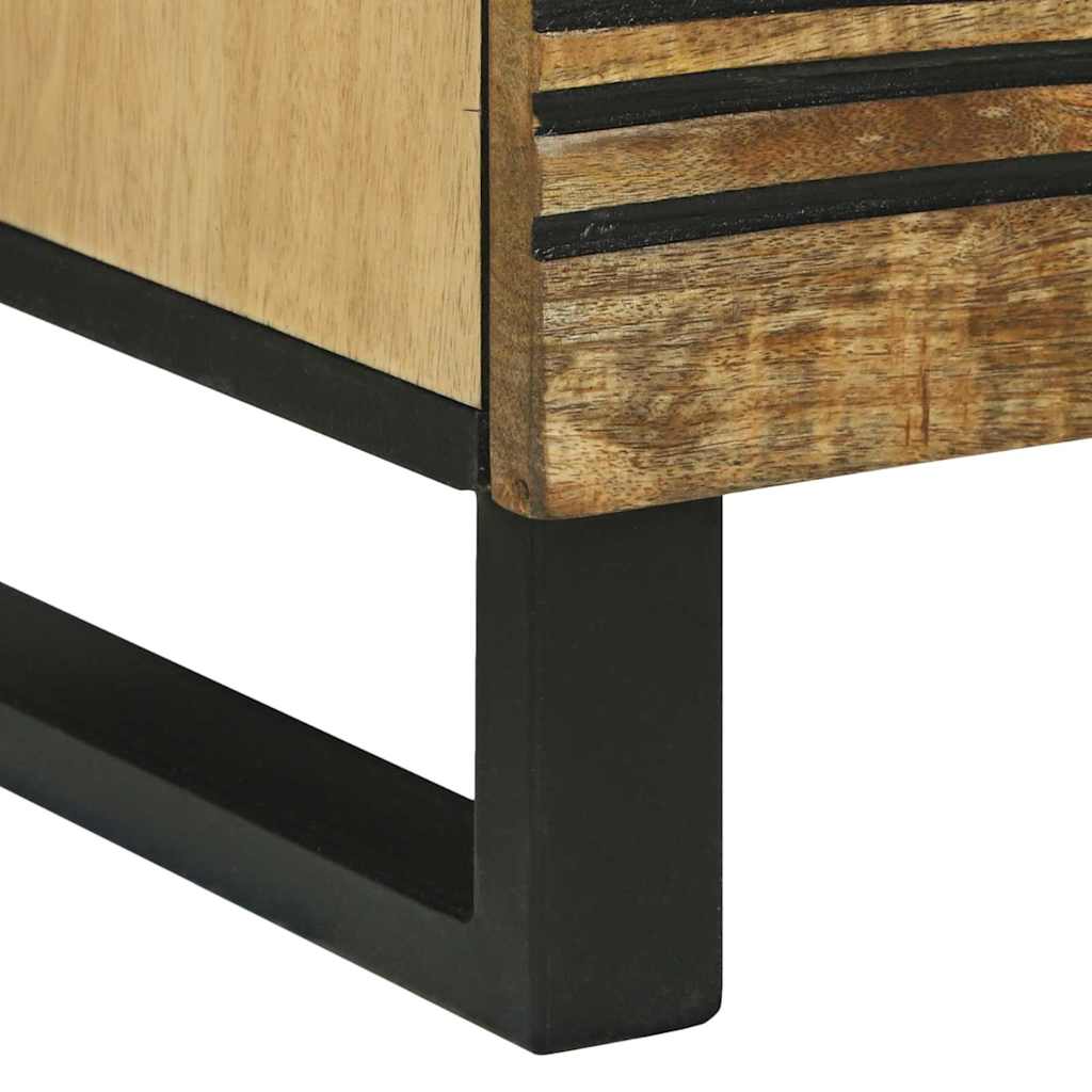 Bedside Cabinet 2 pcs Brown 40 x 33 x 46 cm Solid mango wood