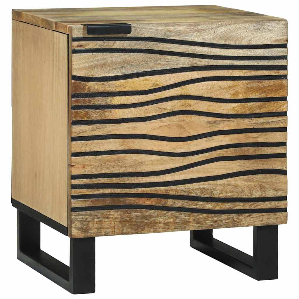 Bedside Cabinet 2 pcs Brown 40 x 33 x 46 cm Solid mango wood