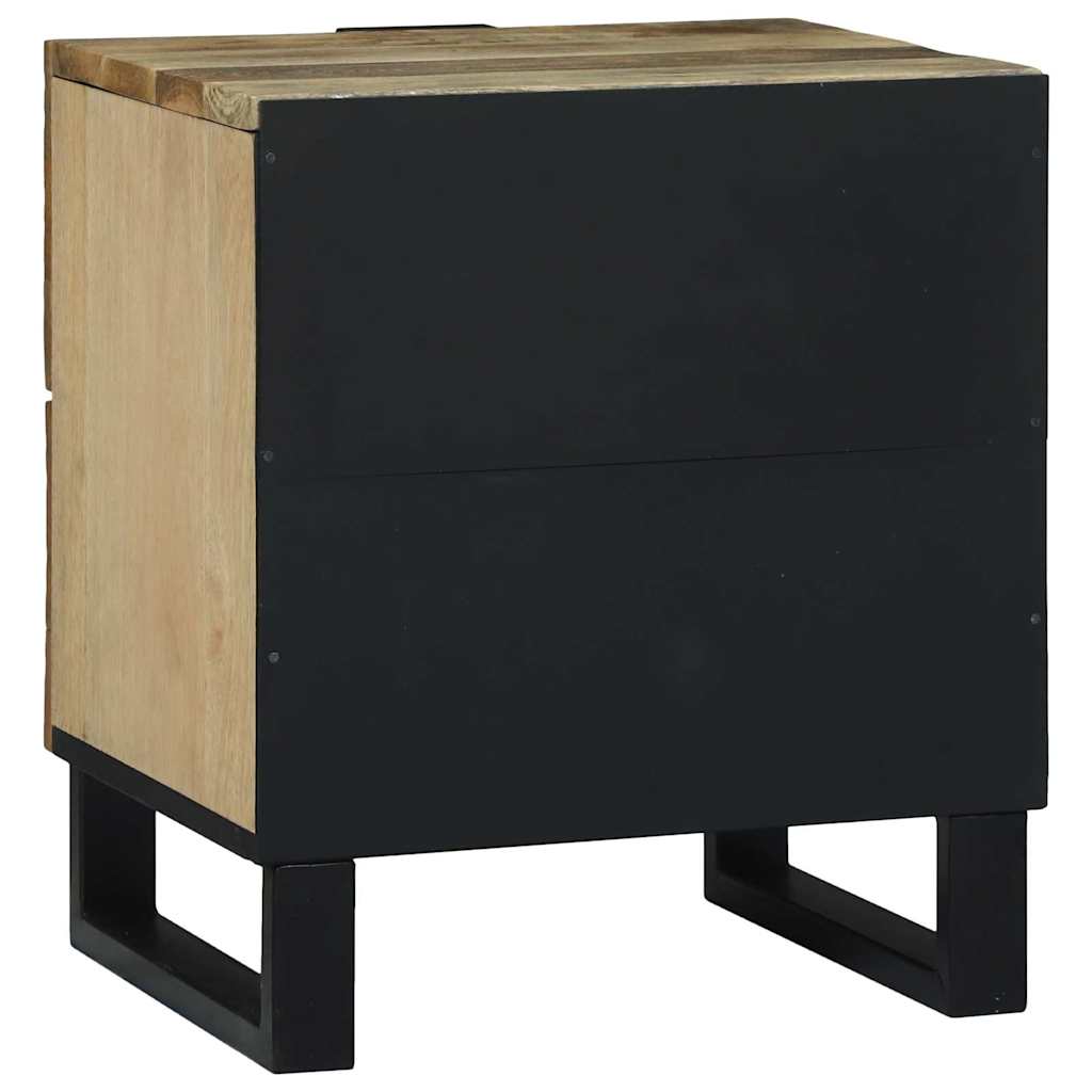 Bedside Cabinet 2 pcs Brown 40 x 33 x 46 cm Solid mango wood