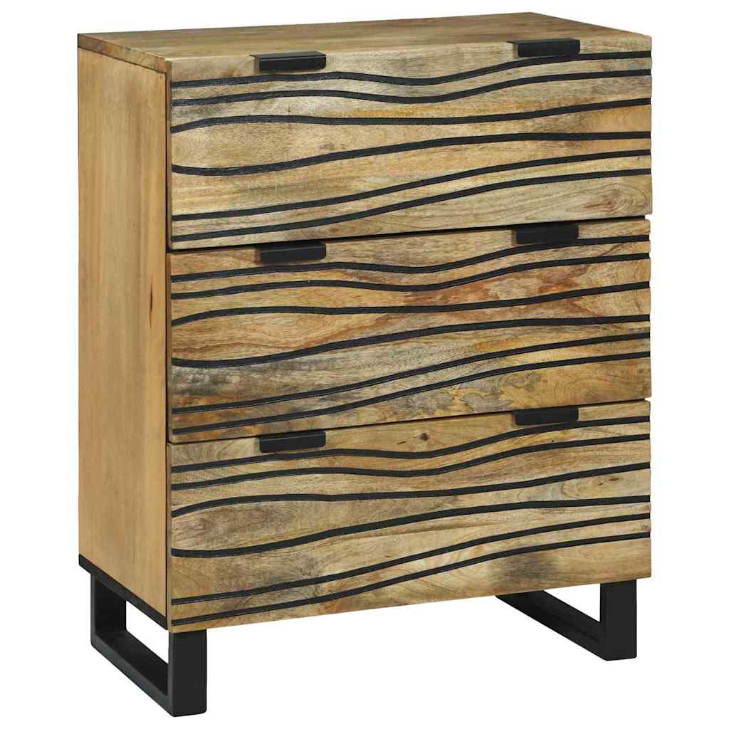 Sideboard with Drawer Brown 60 x 33.5 x 75 cm Solid Mango wood