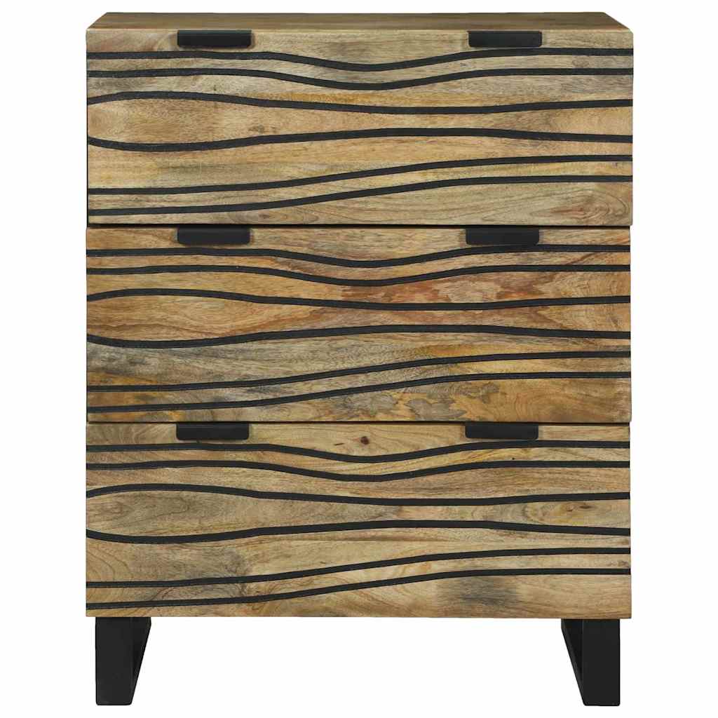 Sideboard with Drawer Brown 60 x 33.5 x 75 cm Solid Mango wood