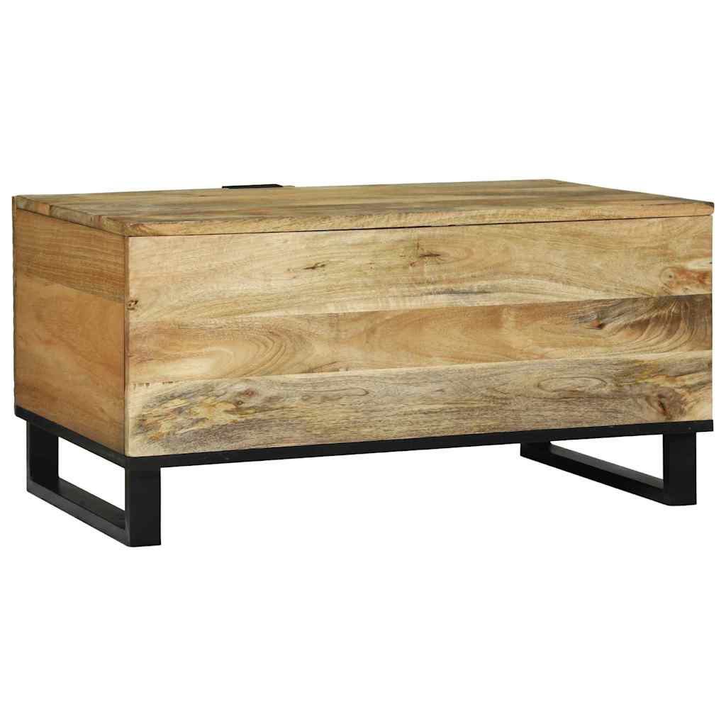 Coffee Table Brown and Black 80 x 50 x 40 cm