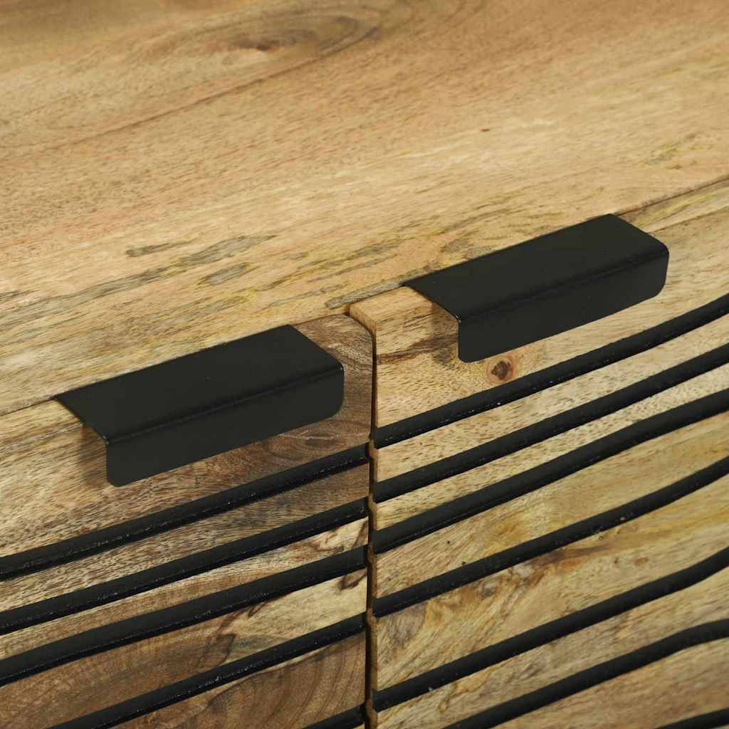 Coffee Table Brown and Black 80 x 50 x 40 cm