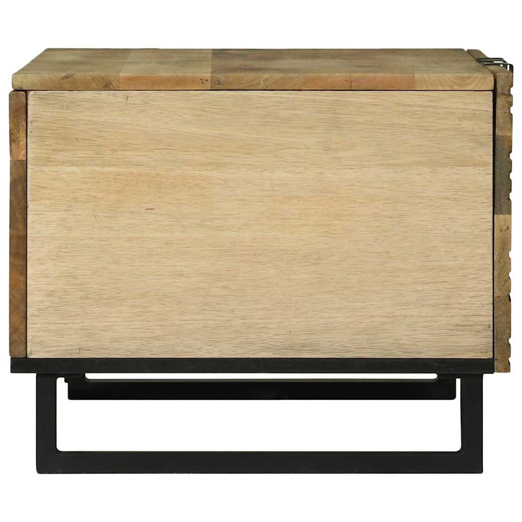 Coffee Table Brown and Black 80 x 50 x 40 cm