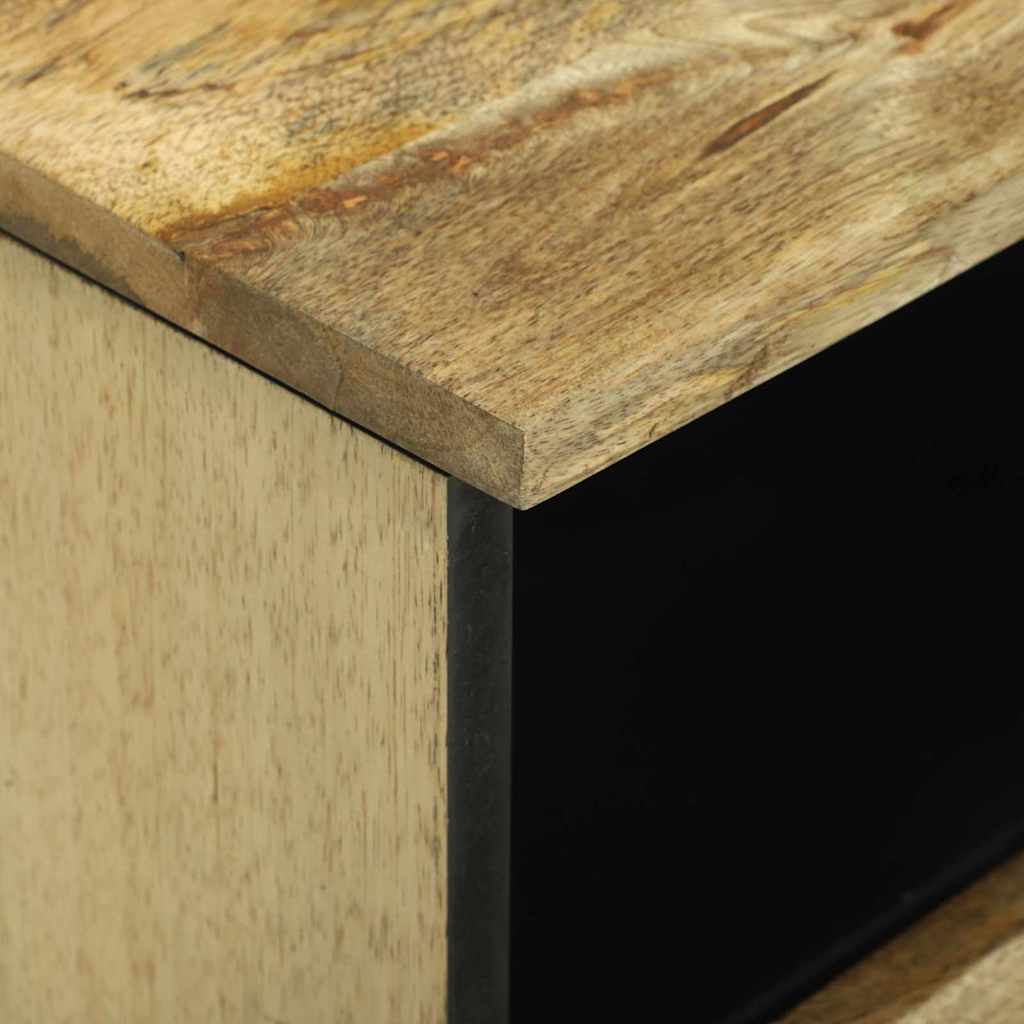 Bedside Cabinet 2 pcs Brown 40 x 33 x 46 cm Solid mango wood