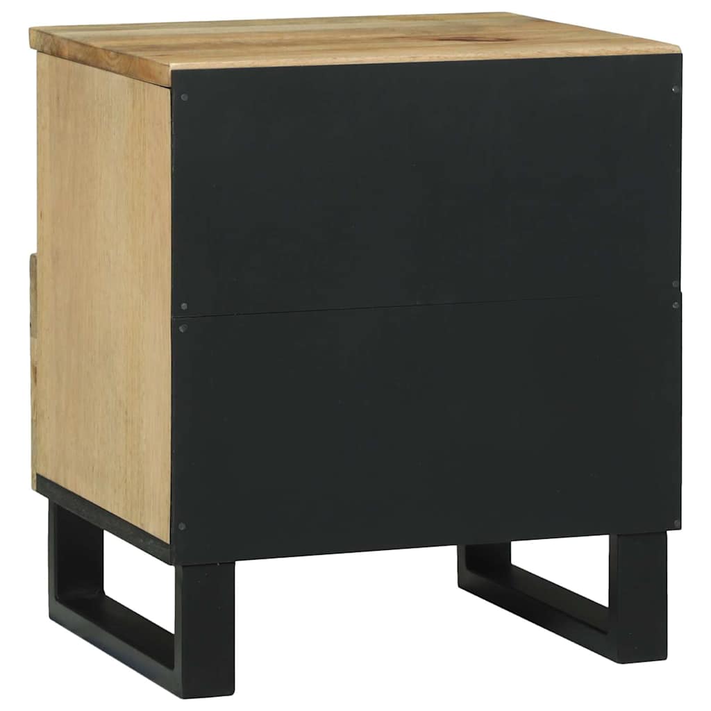 Bedside Cabinet 2 pcs Brown 40 x 33 x 46 cm Solid mango wood