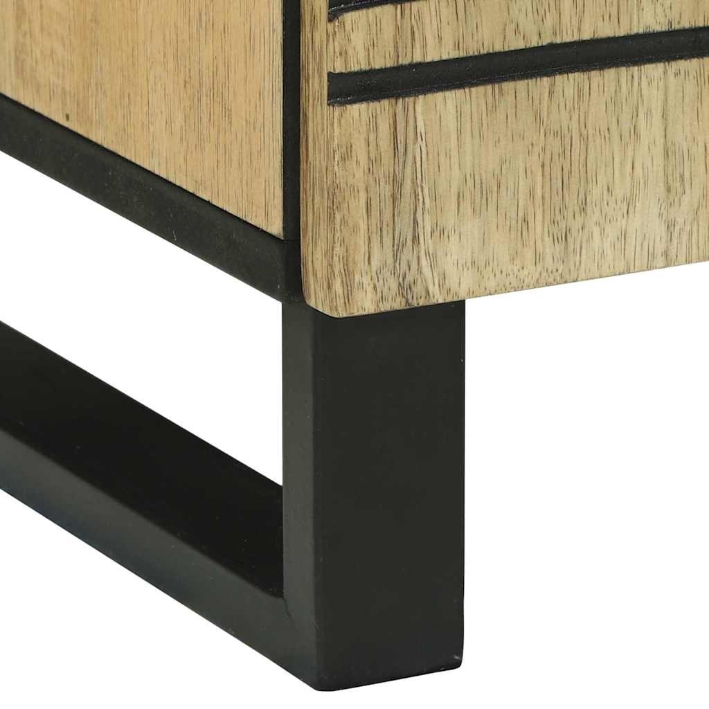 Bedside Cabinet Brown 50 x 33 x 60 cm Solid mango wood