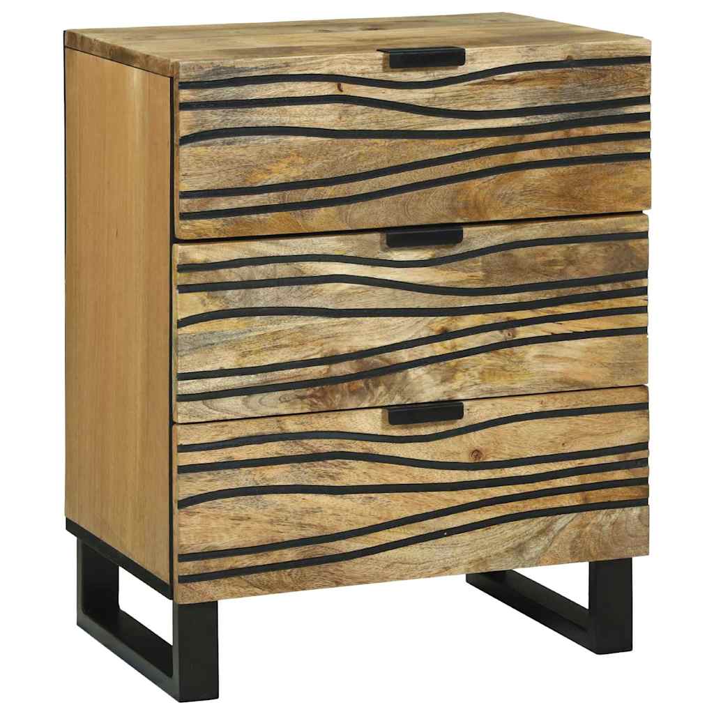 Bedside Cabinet Brown 50 x 33 x 60 cm Solid mango wood