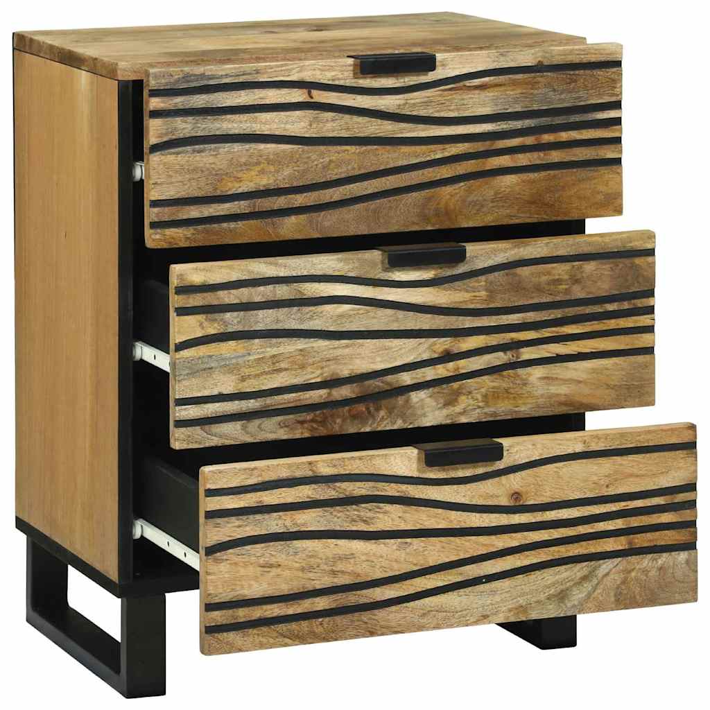 Bedside Cabinet Brown 50 x 33 x 60 cm Solid mango wood