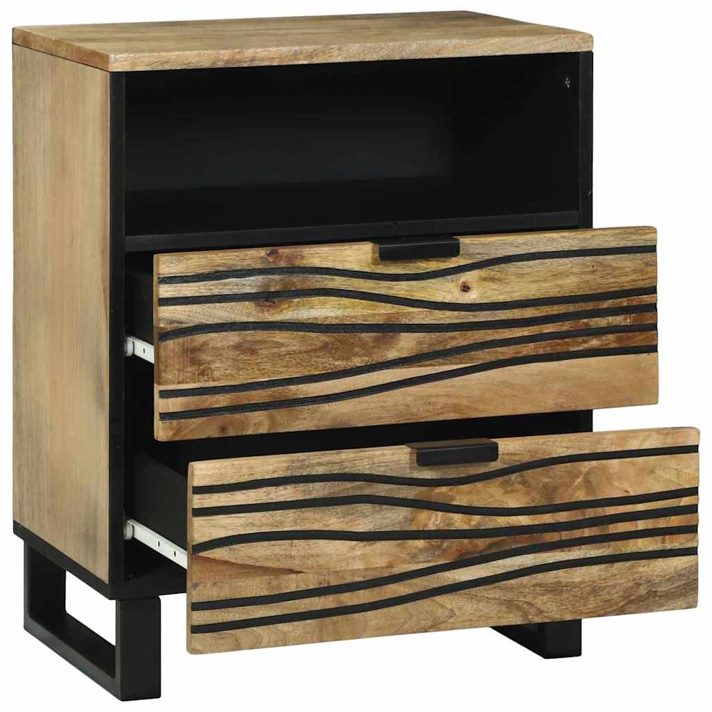 Bedside Cabinet Brown 50 x 33 x 60 cm Solid mango wood