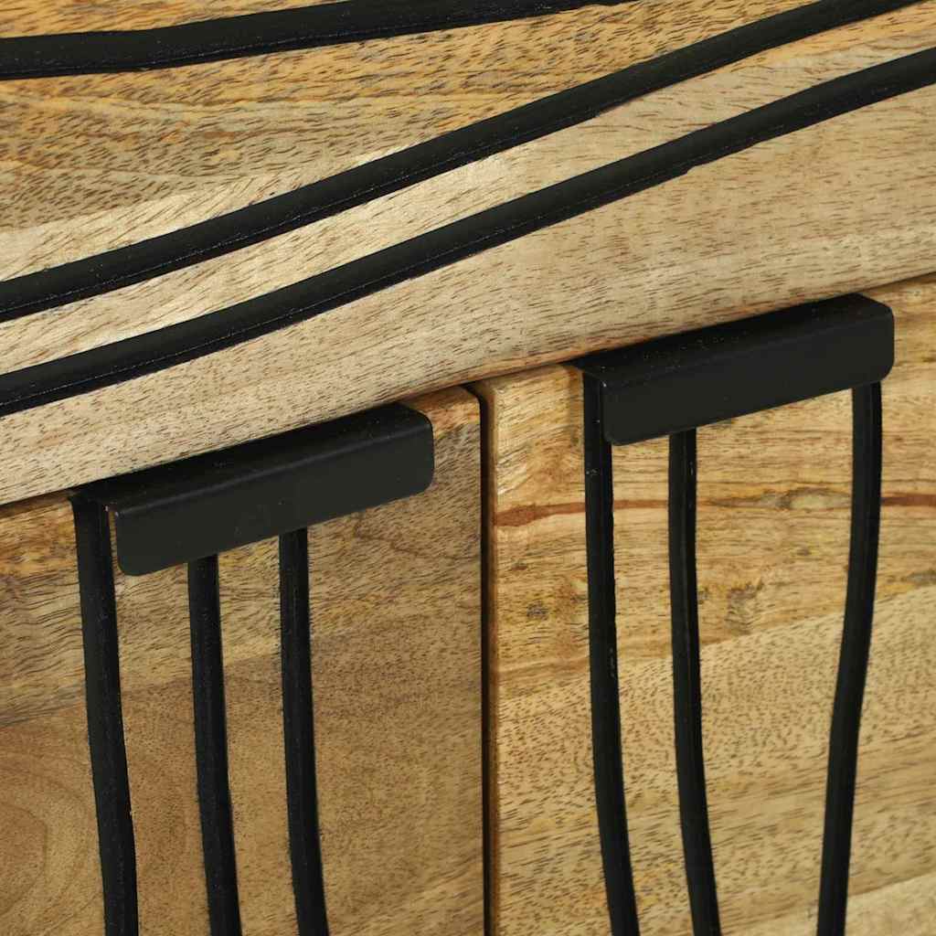 Bedside Cabinet Brown 50 x 33 x 60 cm Solid mango wood