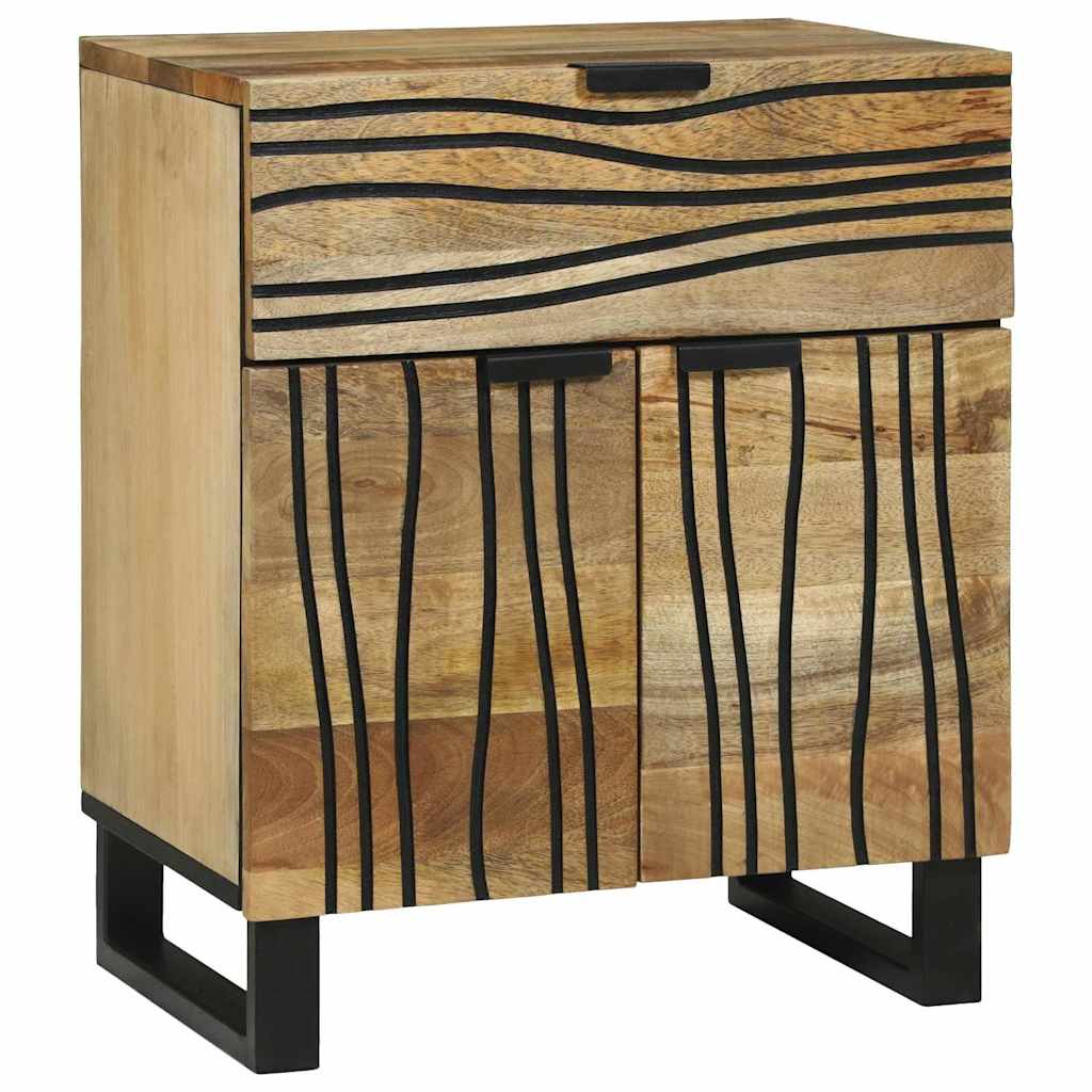 Bedside Cabinet Brown 50 x 33 x 60 cm Solid mango wood