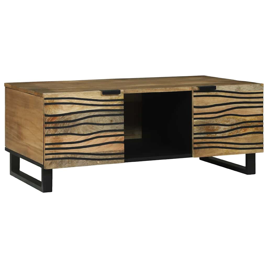Coffee Table Brown and Black 100 x 54 x 40 cm