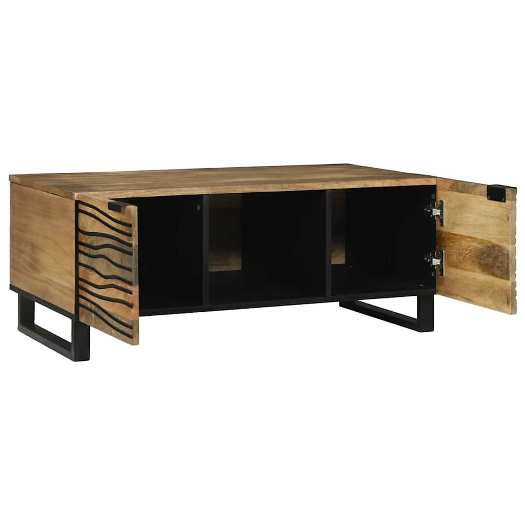 Coffee Table Brown and Black 100 x 54 x 40 cm