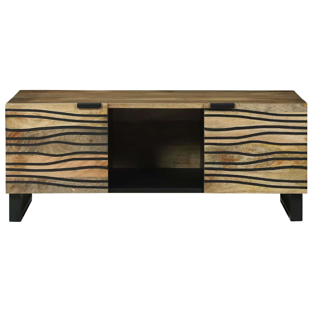 Coffee Table Brown and Black 100 x 54 x 40 cm